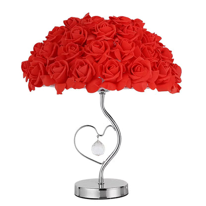 Romantic rose table lamp, warm led night light, home decor gift
