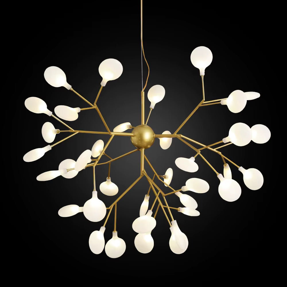 Nordic firefly acrylic chandelier for living rooms