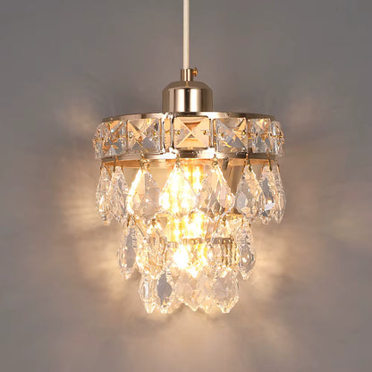 Crystal petal pendant light for kitchen island