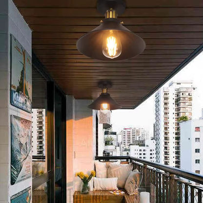 Retro industrial iron ceiling light