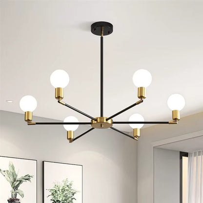 Black & gold modern chandelier
