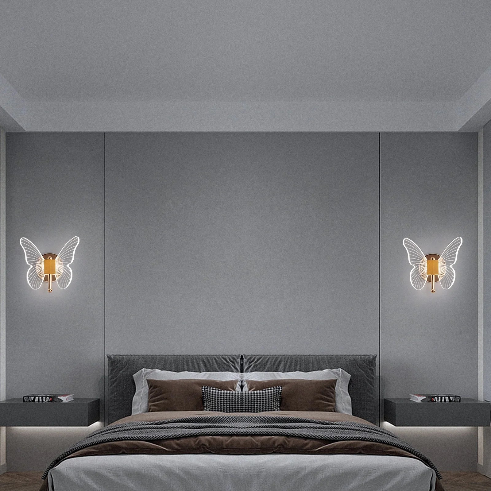 Butterfly LED wall light