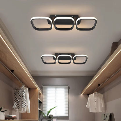 Three ring ceiling light