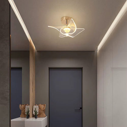 Acrylic ceiling light with LED illumination
