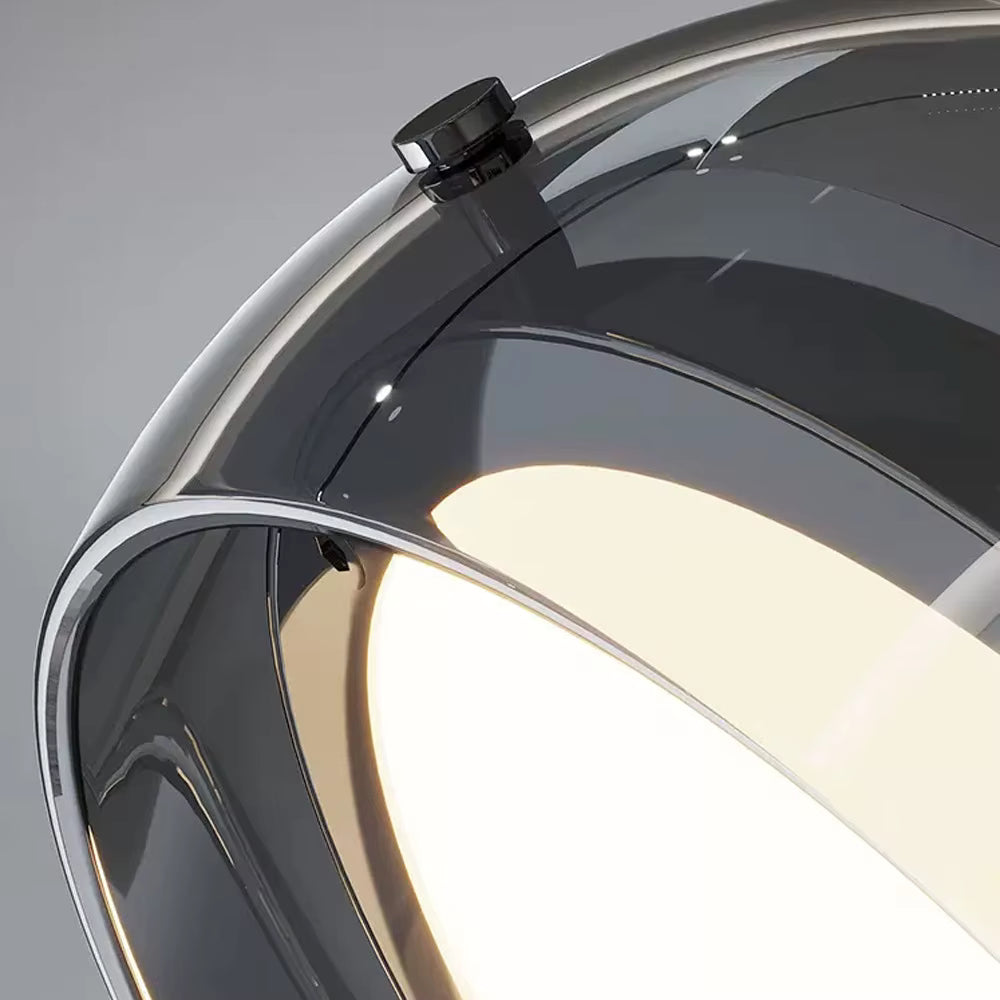 Minimalist glass pendant light