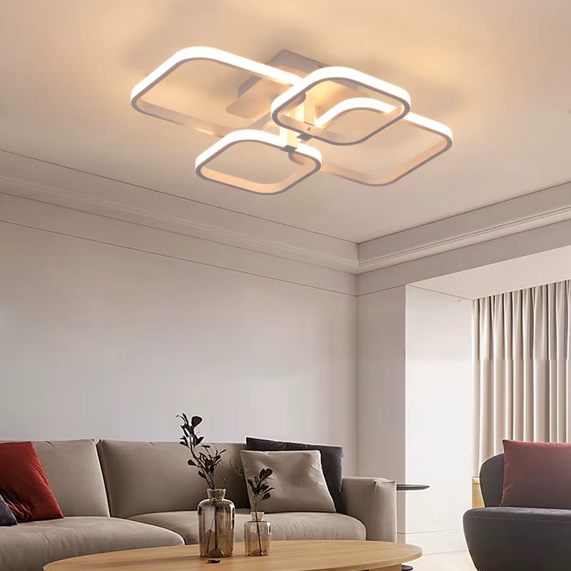 Minimalist square smart LED ceiling light