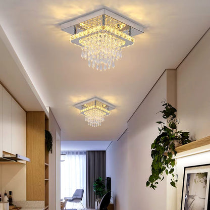 Modern crystal ceiling light