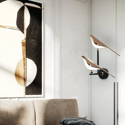 Bird LED wall light