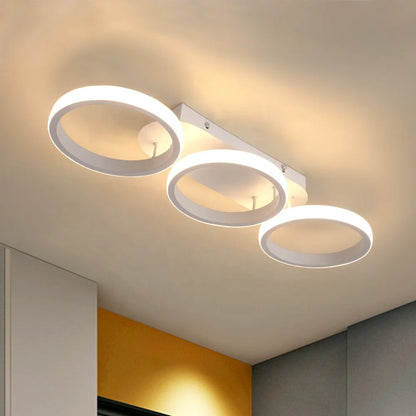 Trio loop ceiling light – modern LED ring fixture