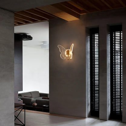 Butterfly LED wall light