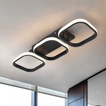 Three ring ceiling light
