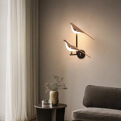 Bird LED wall light