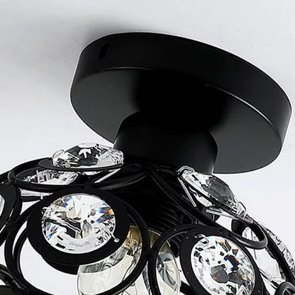 Retro crystal ceiling light