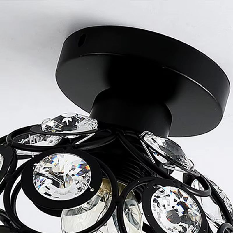 Retro crystal ceiling light
