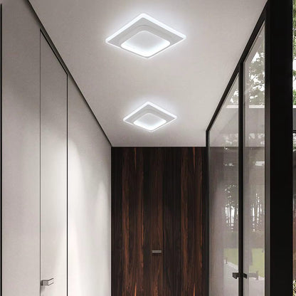 Square minimal ceiling light