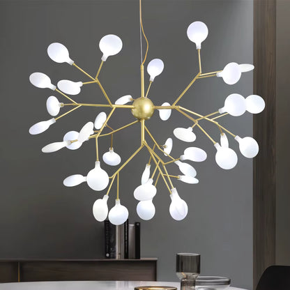Nordic firefly acrylic chandelier for living rooms
