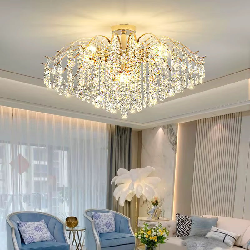 Crystal luxury chandelier for living room