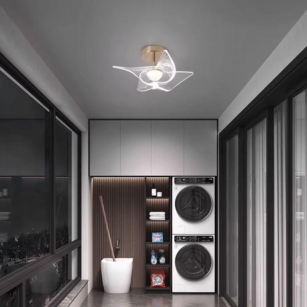 Acrylic ceiling light with LED illumination