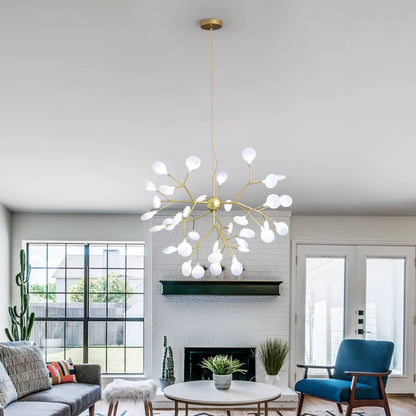 Nordic firefly acrylic chandelier for living rooms