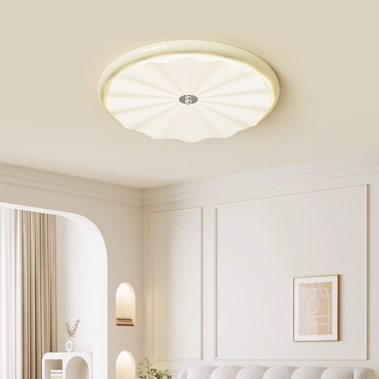 Scandinavian round ceiling light modern acrylic LED chandelier with dimmable design