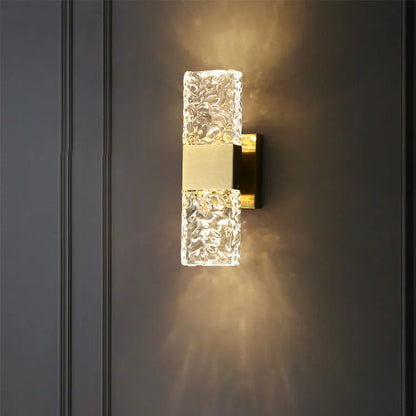 Crystal LED wall light