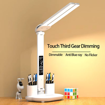 Touch control table lamp for students and study, modern design