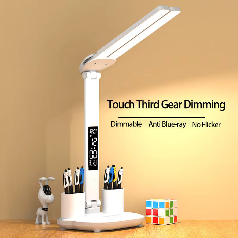 Touch control table lamp for students and study, modern design