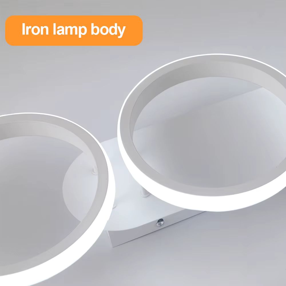 Three ring ceiling light white