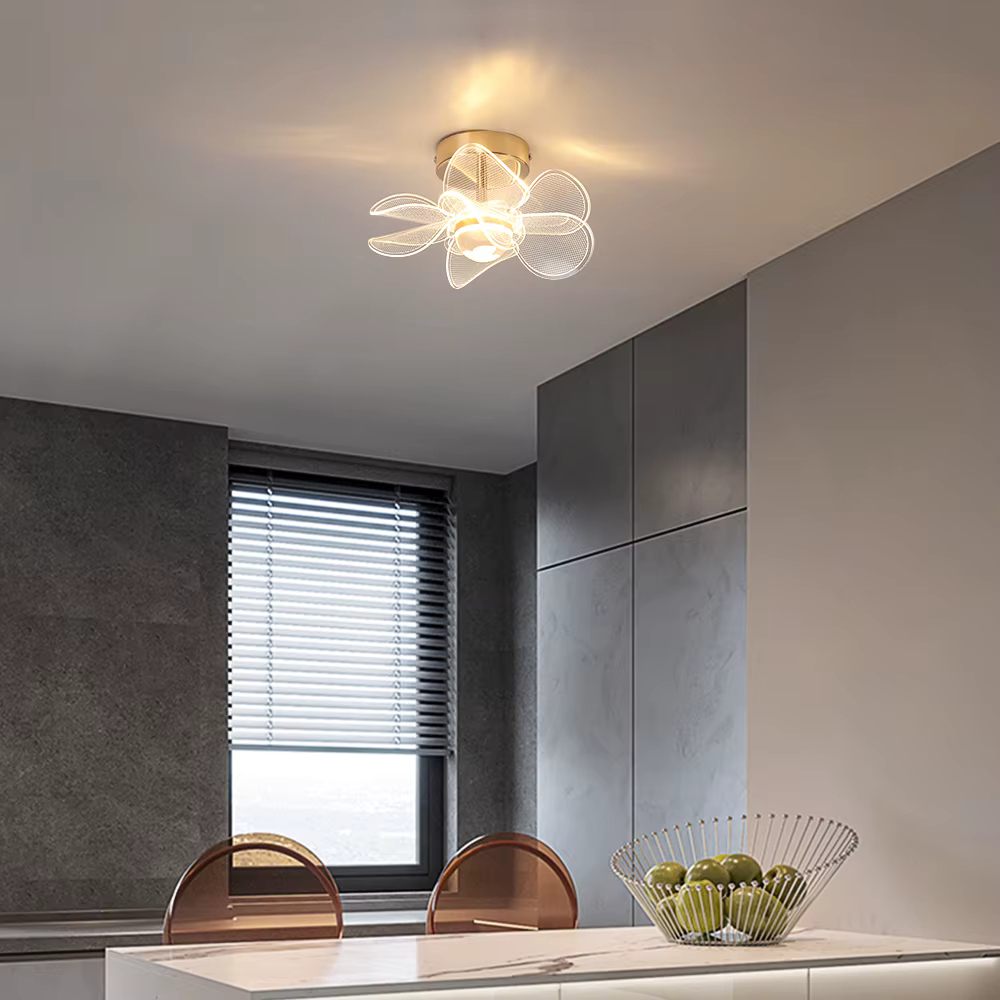 Flower acrylic ceiling light