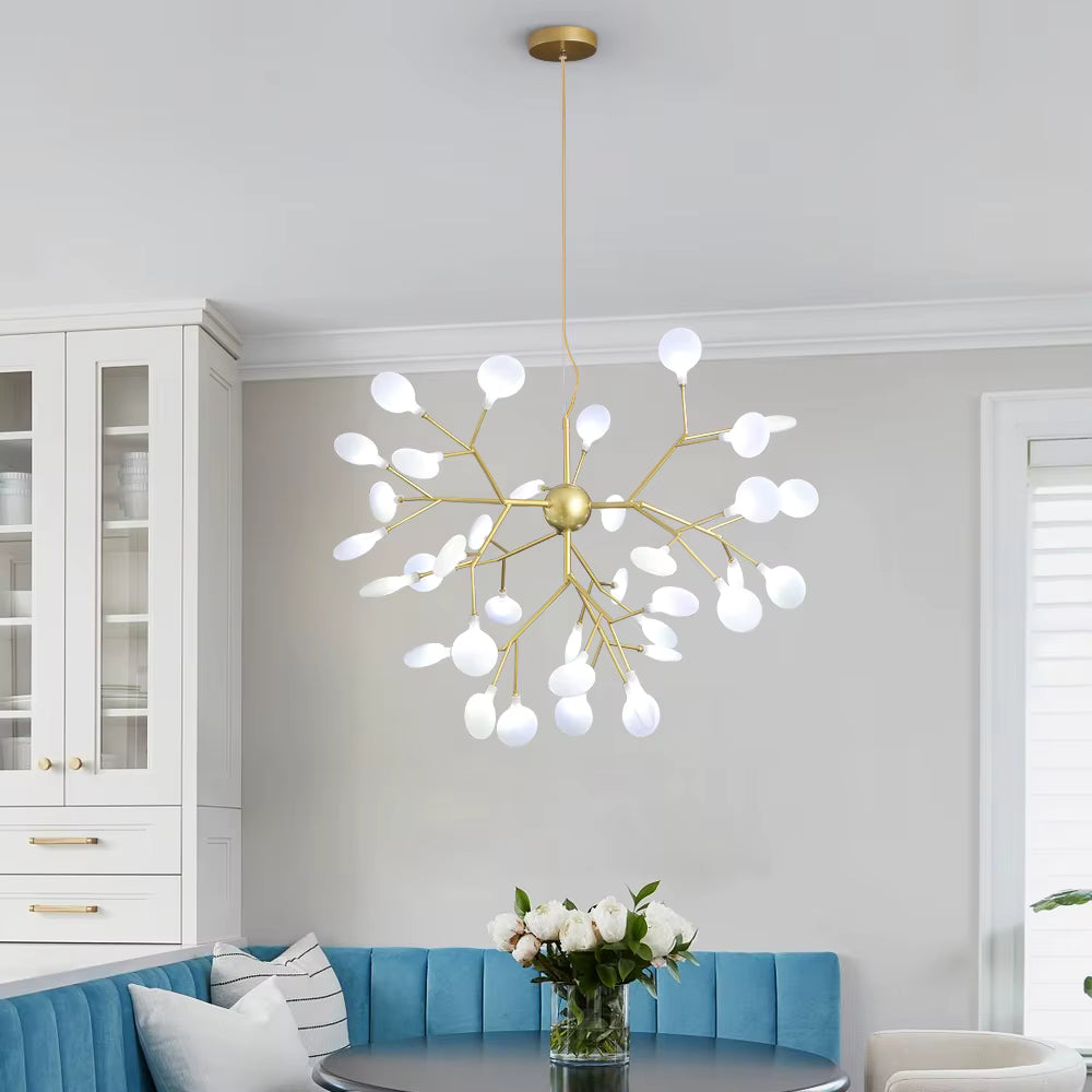 Nordic firefly acrylic chandelier for living rooms