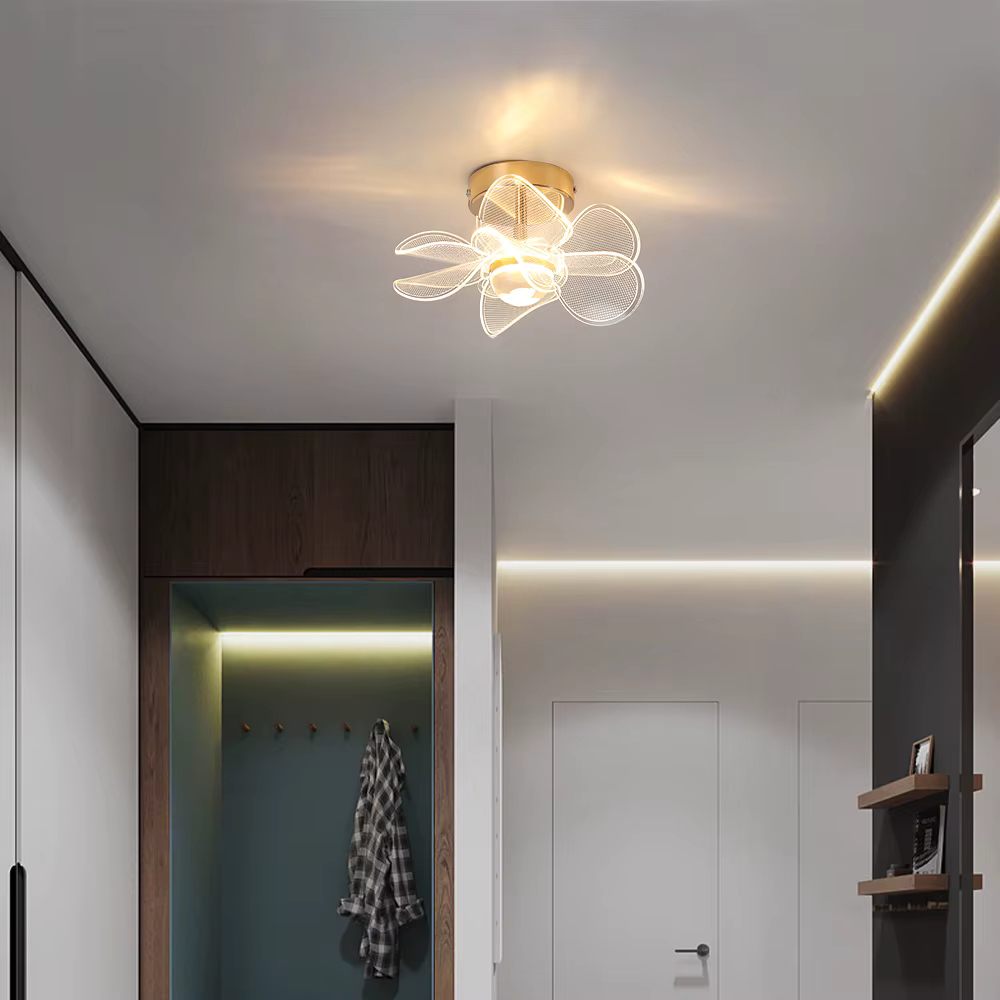 Flower acrylic ceiling light