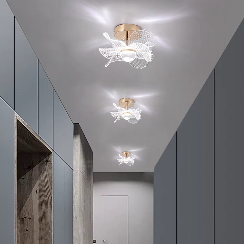 Flower acrylic ceiling light