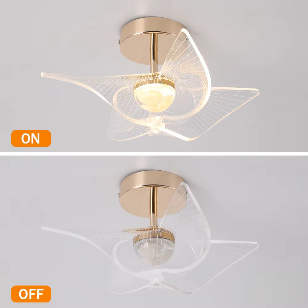 Acrylic ceiling light with LED illumination