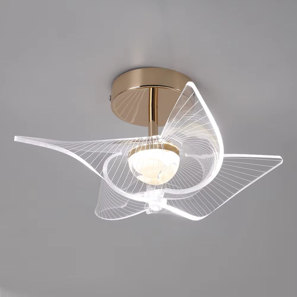Acrylic ceiling light with LED illumination