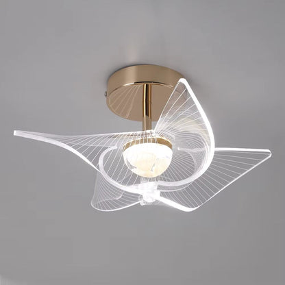 Acrylic ceiling light with LED illumination