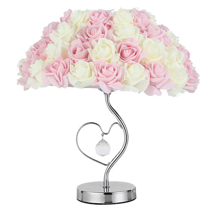 Romantic rose table lamp, warm led night light, home decor gift
