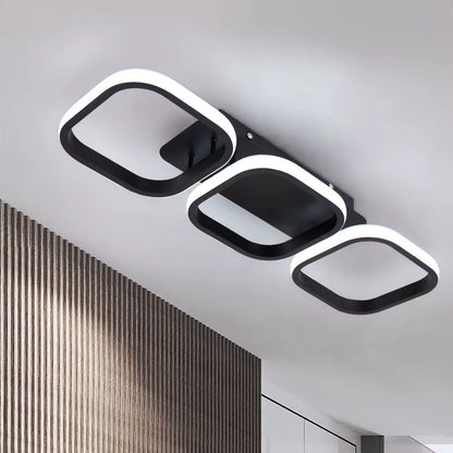 Three ring ceiling light