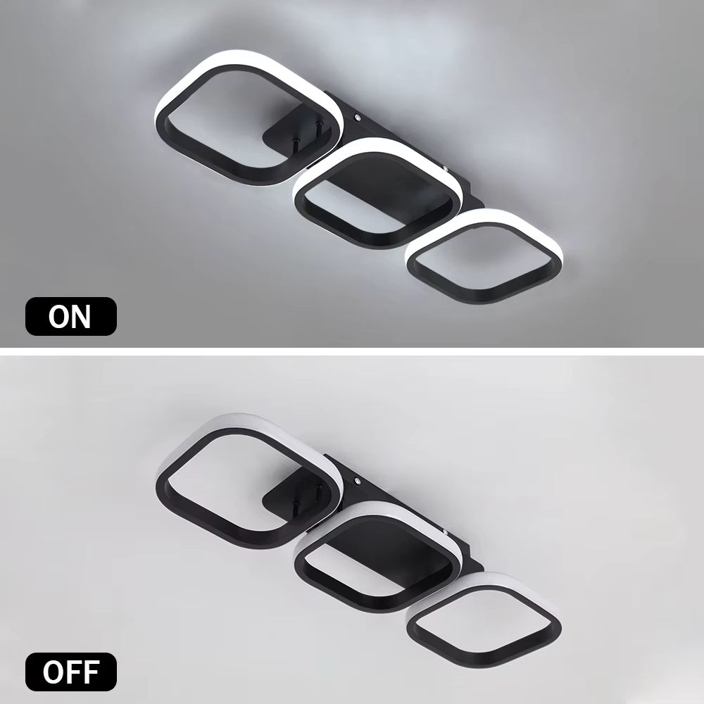 Three ring ceiling light