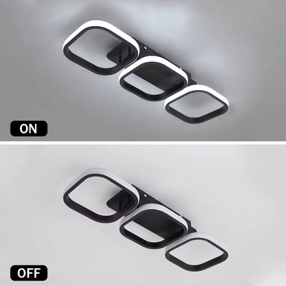 Three ring ceiling light