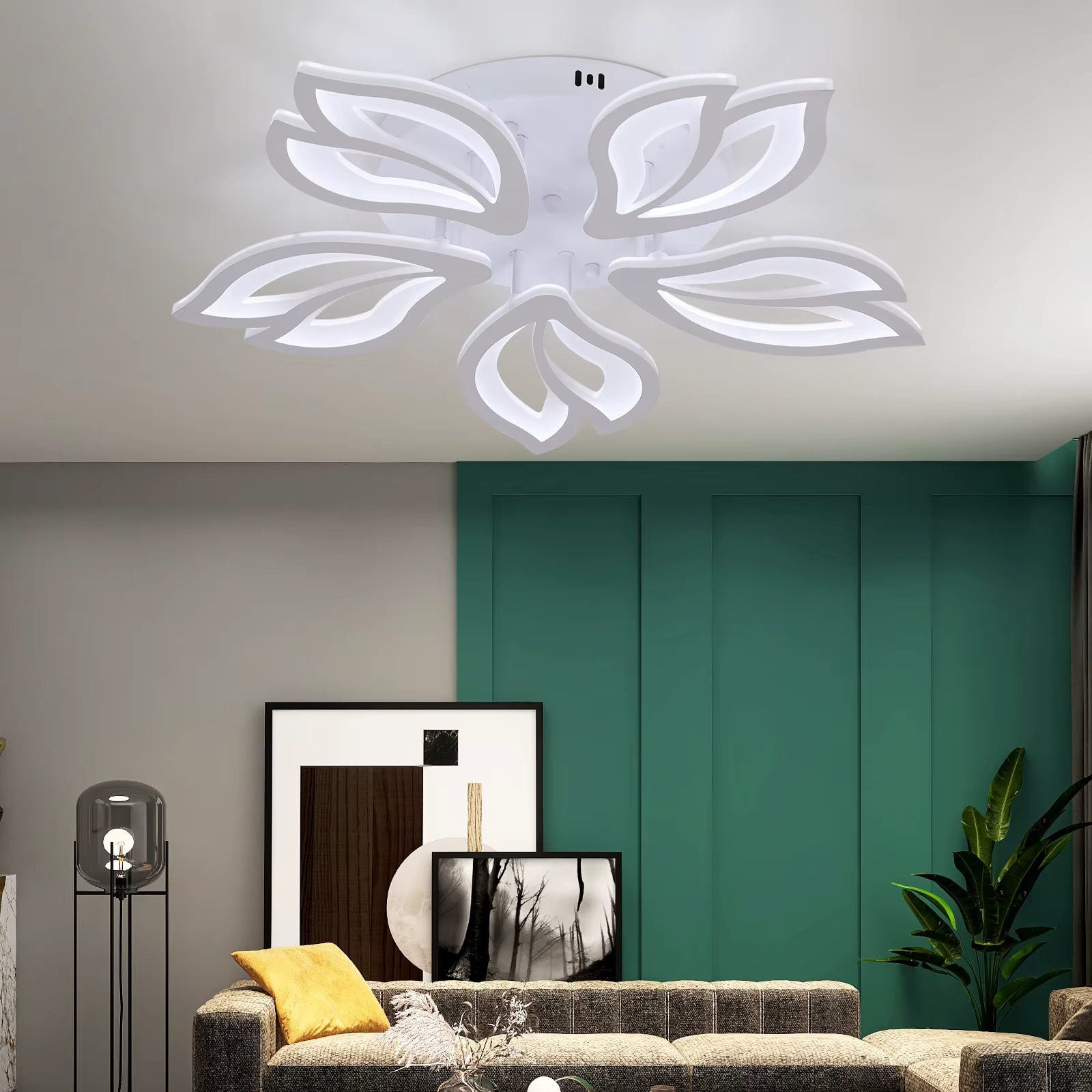 Modern leaf ceiling light