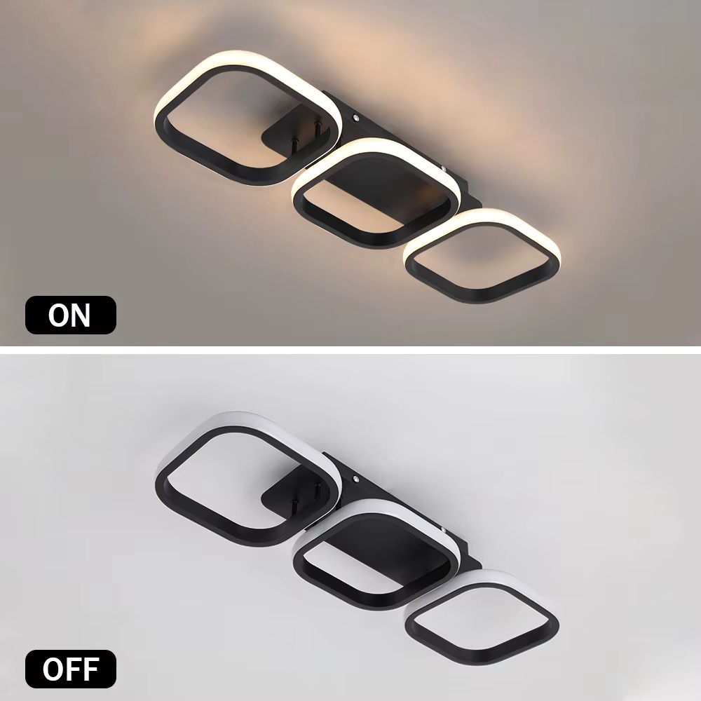 Three ring ceiling light