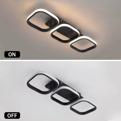 Three ring ceiling light