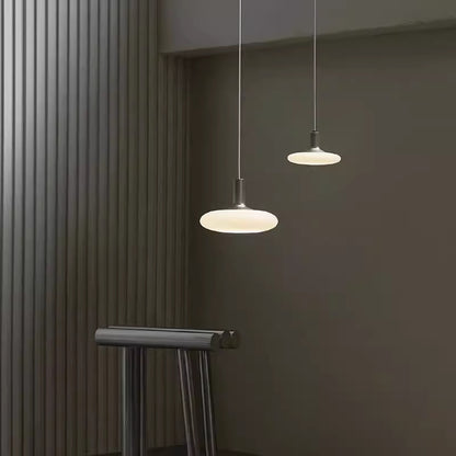 Modern art decor LED pendant light with glass shade for living room and bedroom