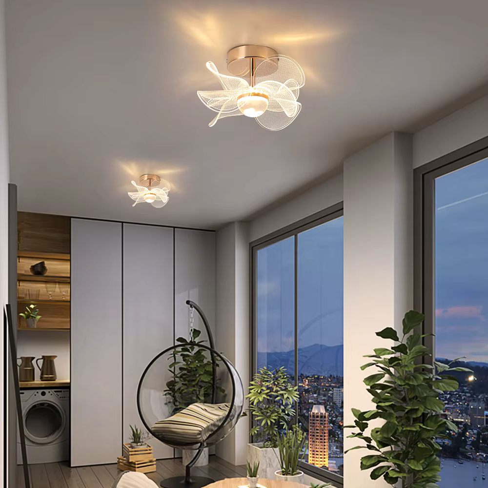 Flower acrylic ceiling light