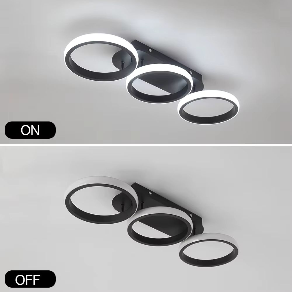 Three circle ceiling light