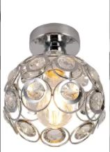 Retro crystal ceiling light