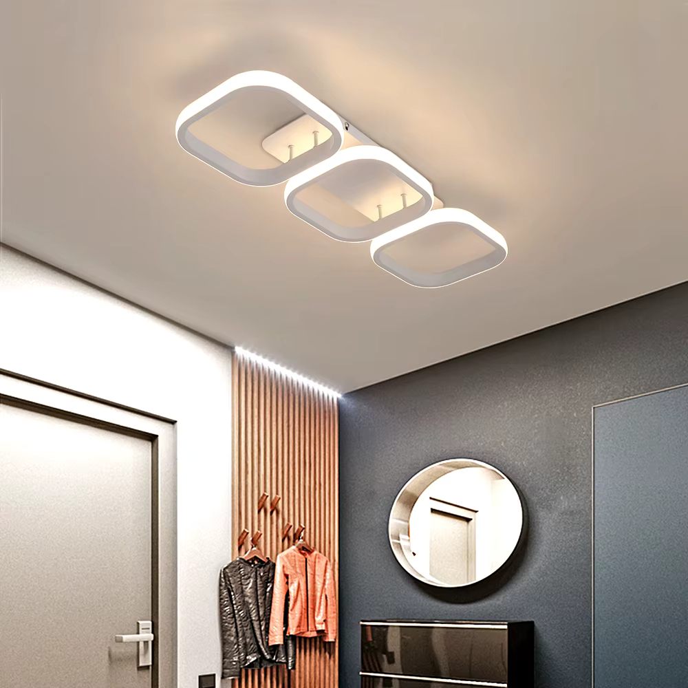 Three ring ceiling light