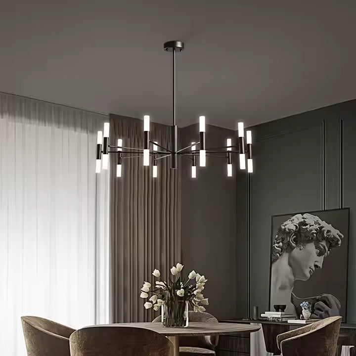 Scandinavian modern LED chandelier for living room