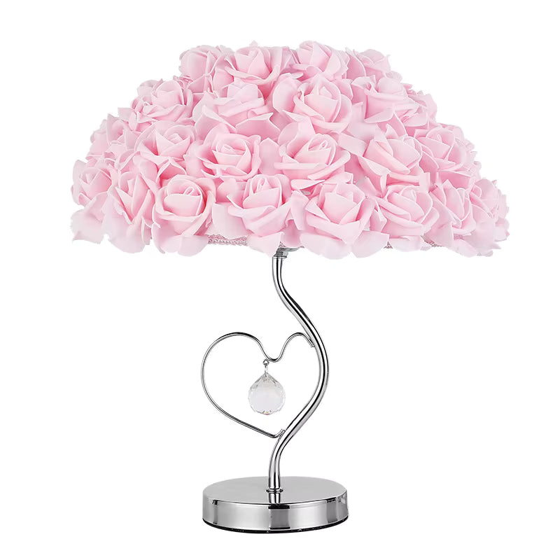 Romantic rose table lamp, warm led night light, home decor gift