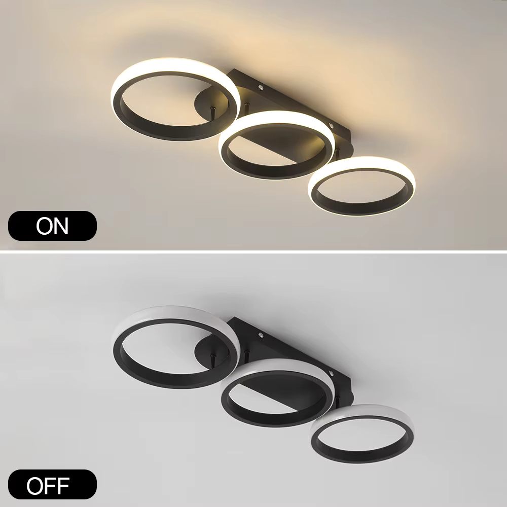 Three circle ceiling light